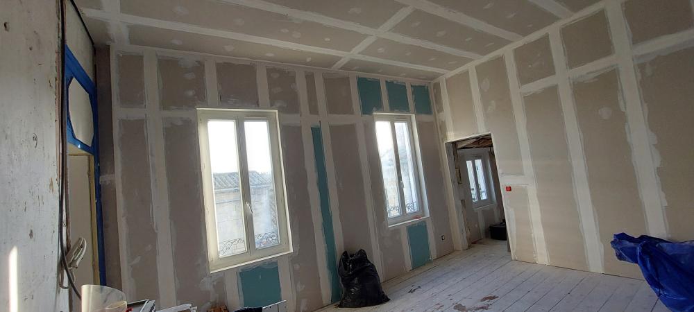 Réalisation d'une plâterie