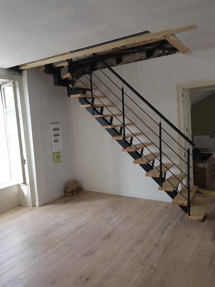 Réalisation d'escaliers en bois